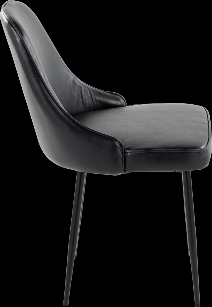 Clovis IV Black Dining Chair, Set of 2 - Thumbnail - Image 5