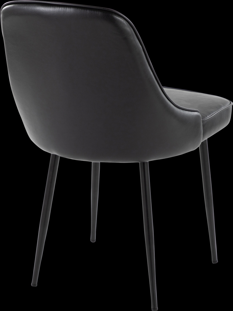 Clovis IV Black Dining Chair, Set of 2 - Thumbnail - Image 6