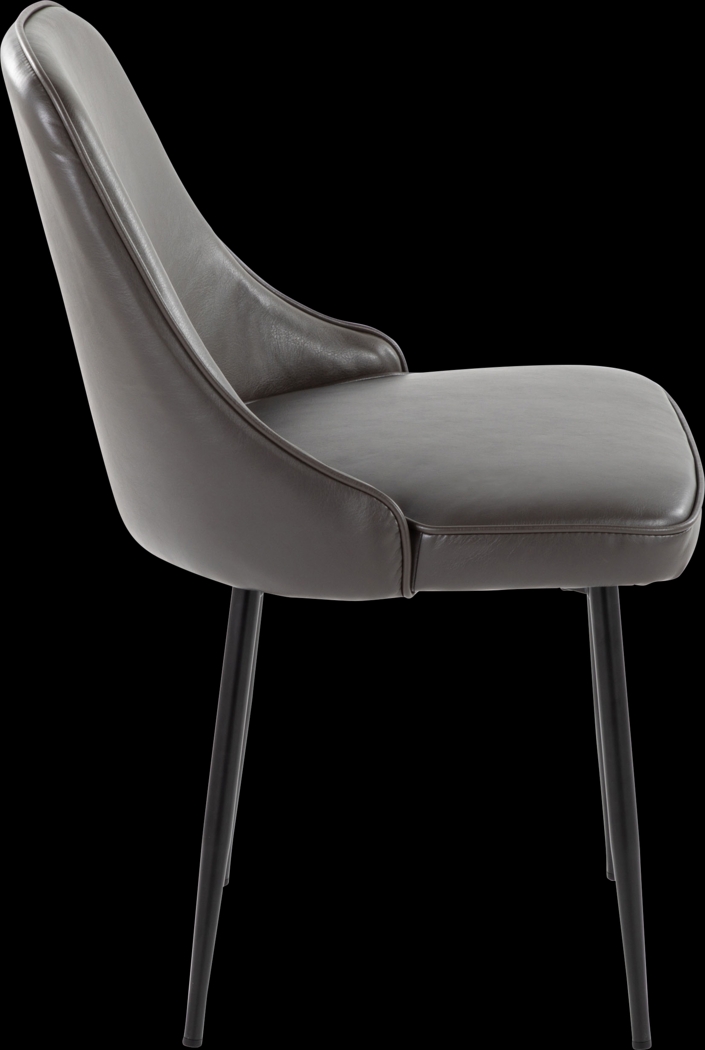 Clovis IV Gray Dining Chair, Set of 2 - Thumbnail - Image 2