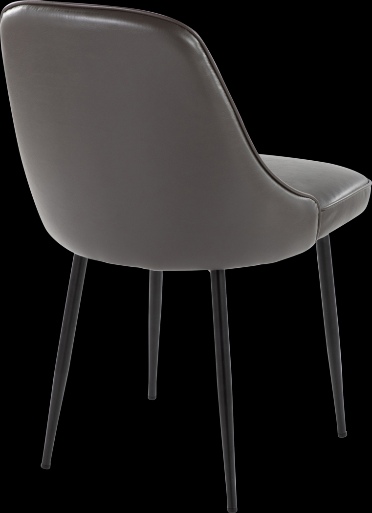 Clovis IV Gray Dining Chair, Set of 2 - Thumbnail - Image 3