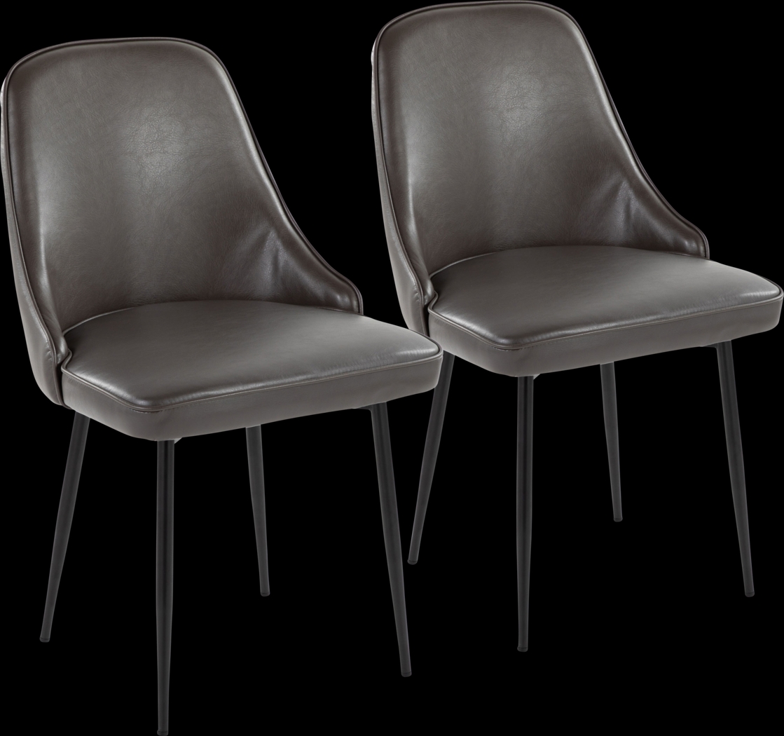 Clovis IV Gray Dining Chair, Set of 2 - Thumbnail - Image 1