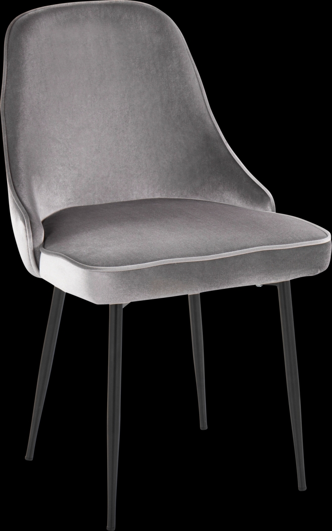 Clovis Silver Dining Chair, Set of 2 - Thumbnail - Image 2