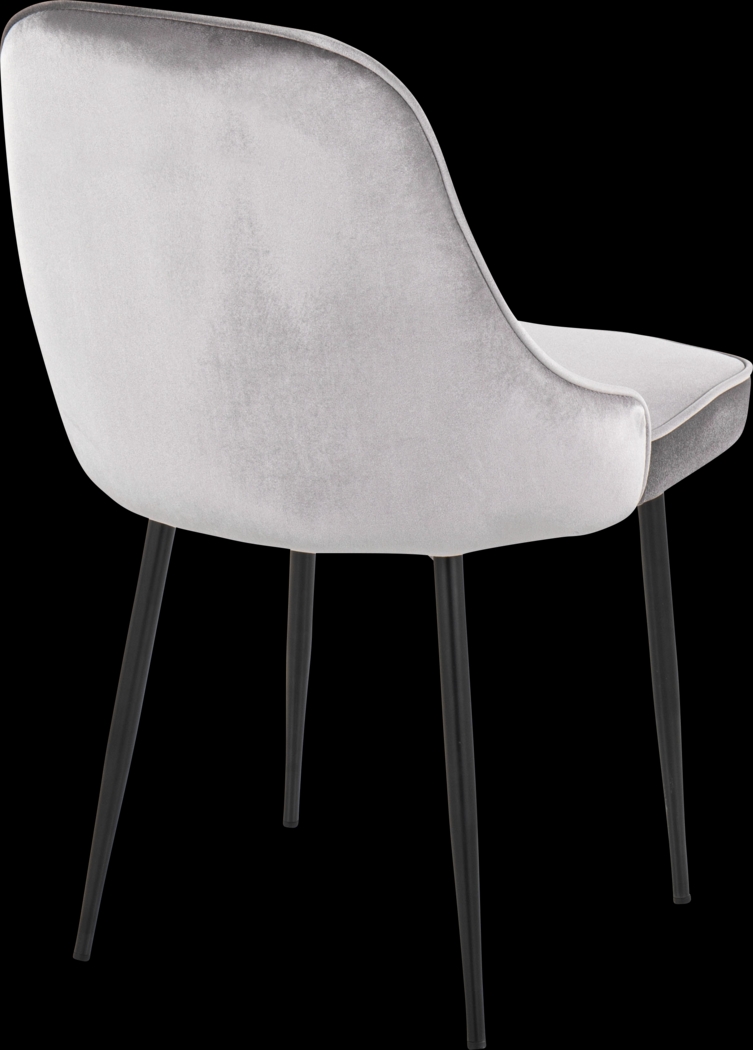 Clovis Silver Dining Chair, Set of 2 - Thumbnail - Image 4