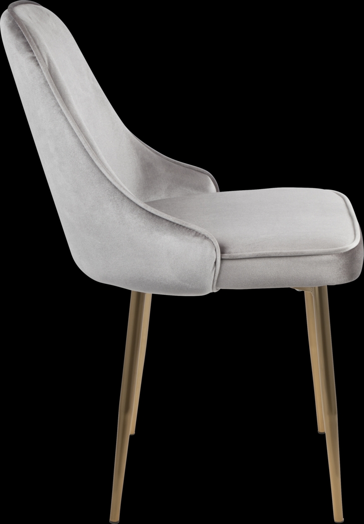 Clovis Silver Dining Chair, Set of 2 - Thumbnail - Image 3