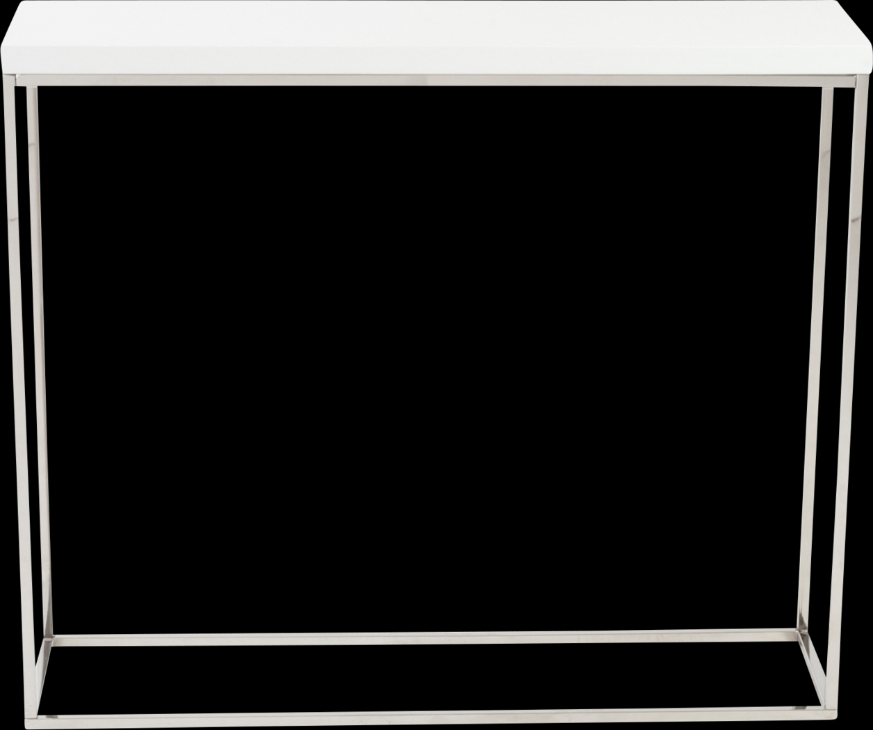 Clower White Sofa Table - Thumbnail - Image 1