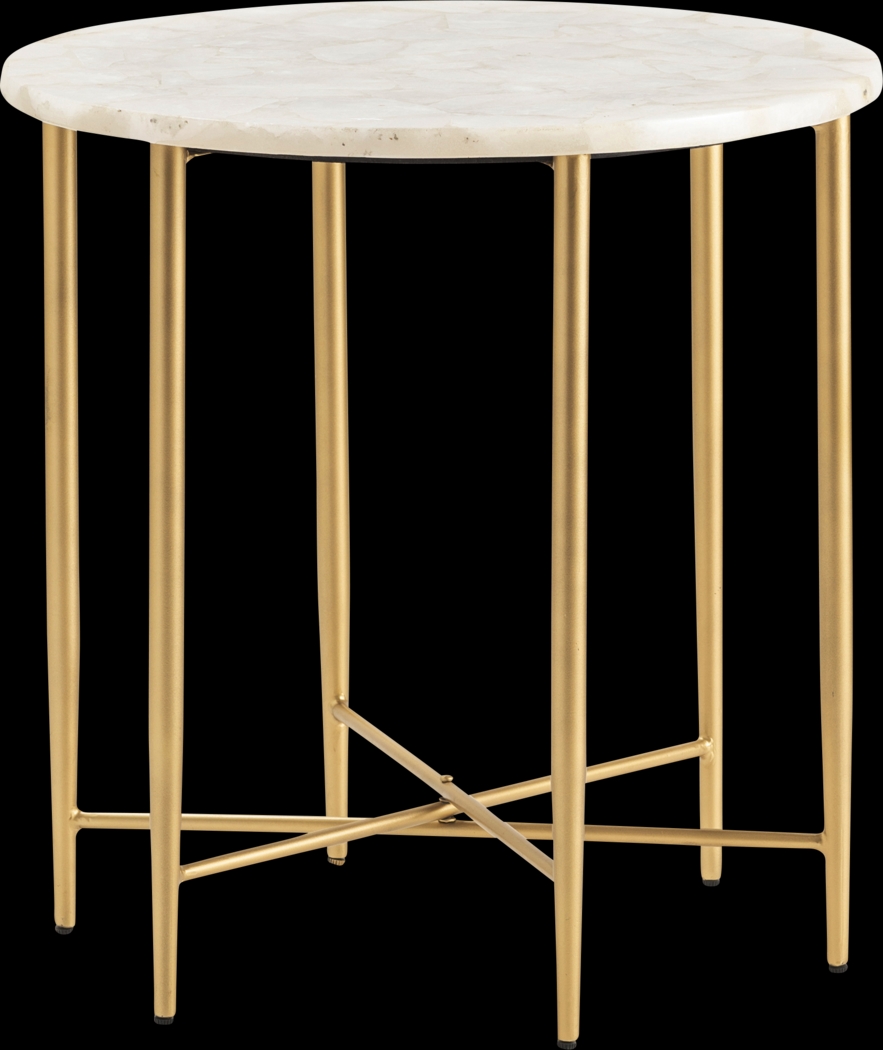 Cloyce White Accent Table - Thumbnail - Image 1