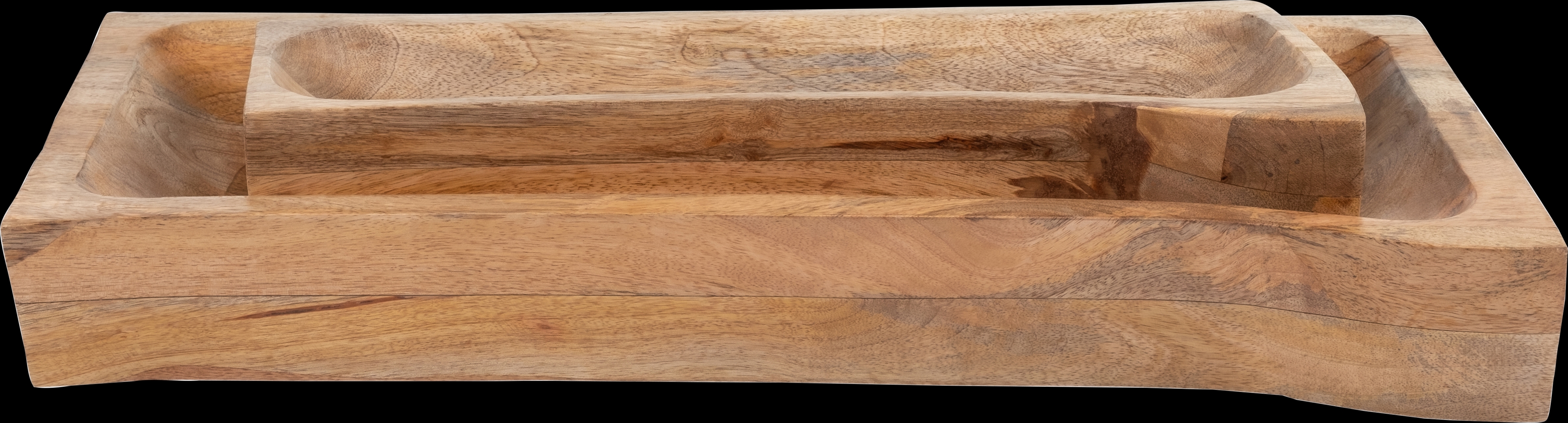 Clybourn Brown Tray, Set of 2 - Thumbnail - Image 5