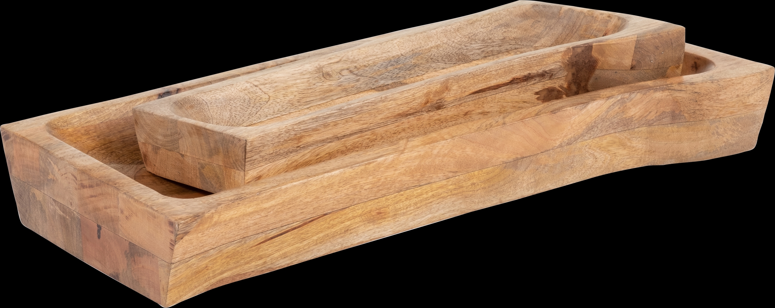 Clybourn Brown Tray, Set of 2 - Thumbnail - Image 9