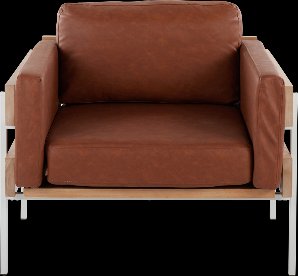 Clyburn Camel Accent Chair - Thumbnail - Image 5