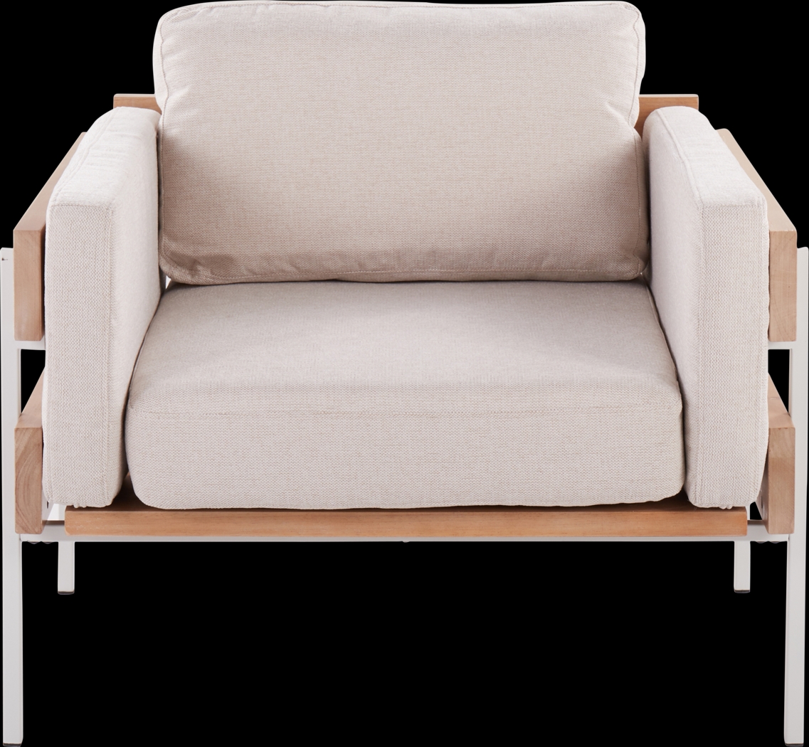 Clyburn Cream Accent Chair - Thumbnail - Image 1