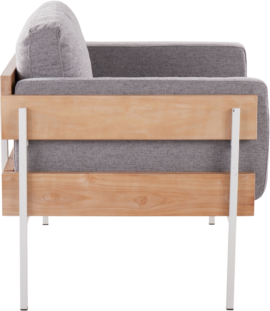 Clyburn Gray Accent Chair - Thumbnail - Image 3