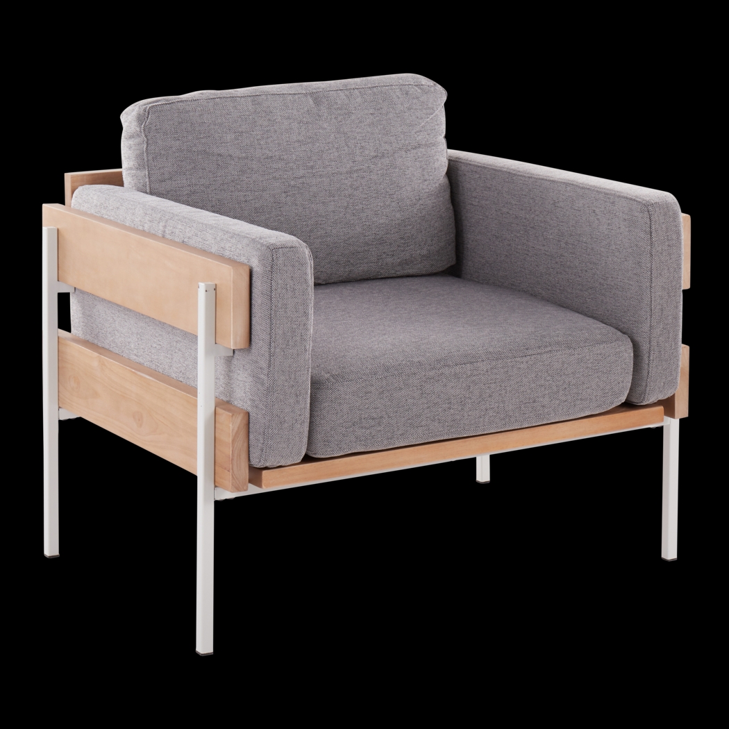 Clyburn Gray Accent Chair - Thumbnail - Image 1