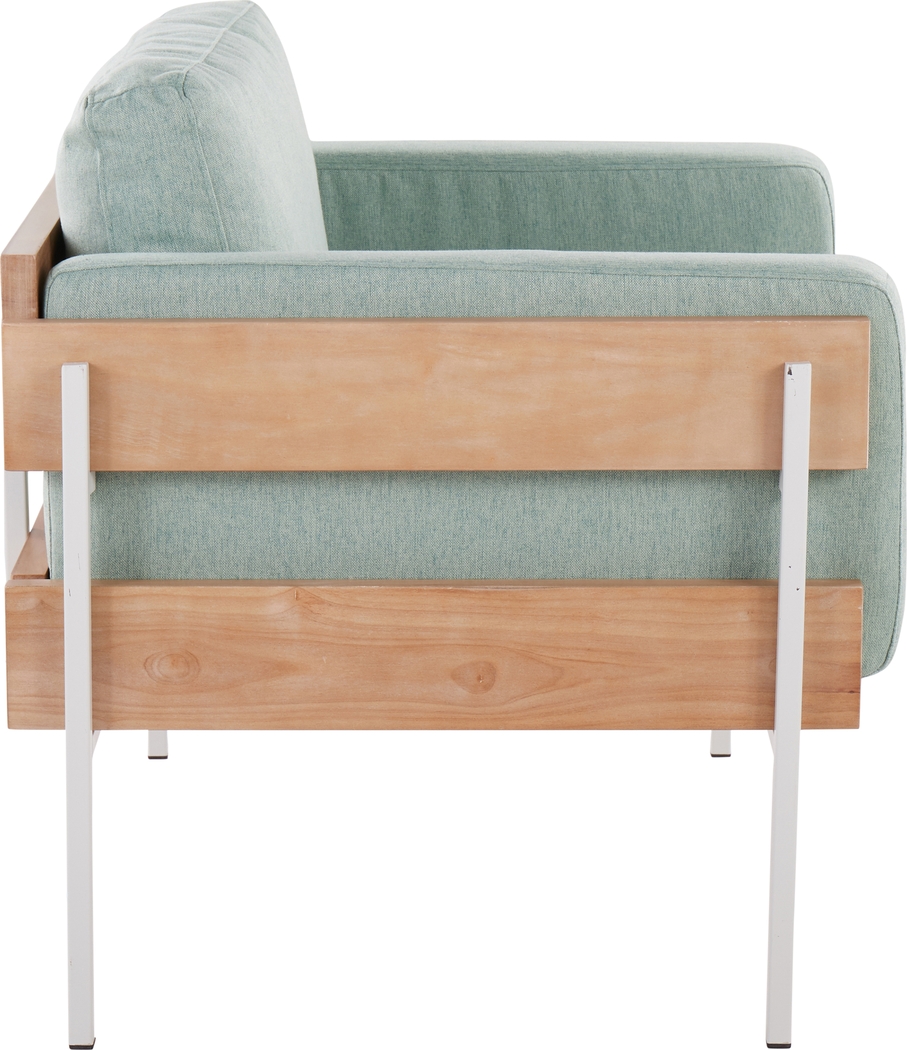 Clyburn Green Accent Chair - Thumbnail - Image 3