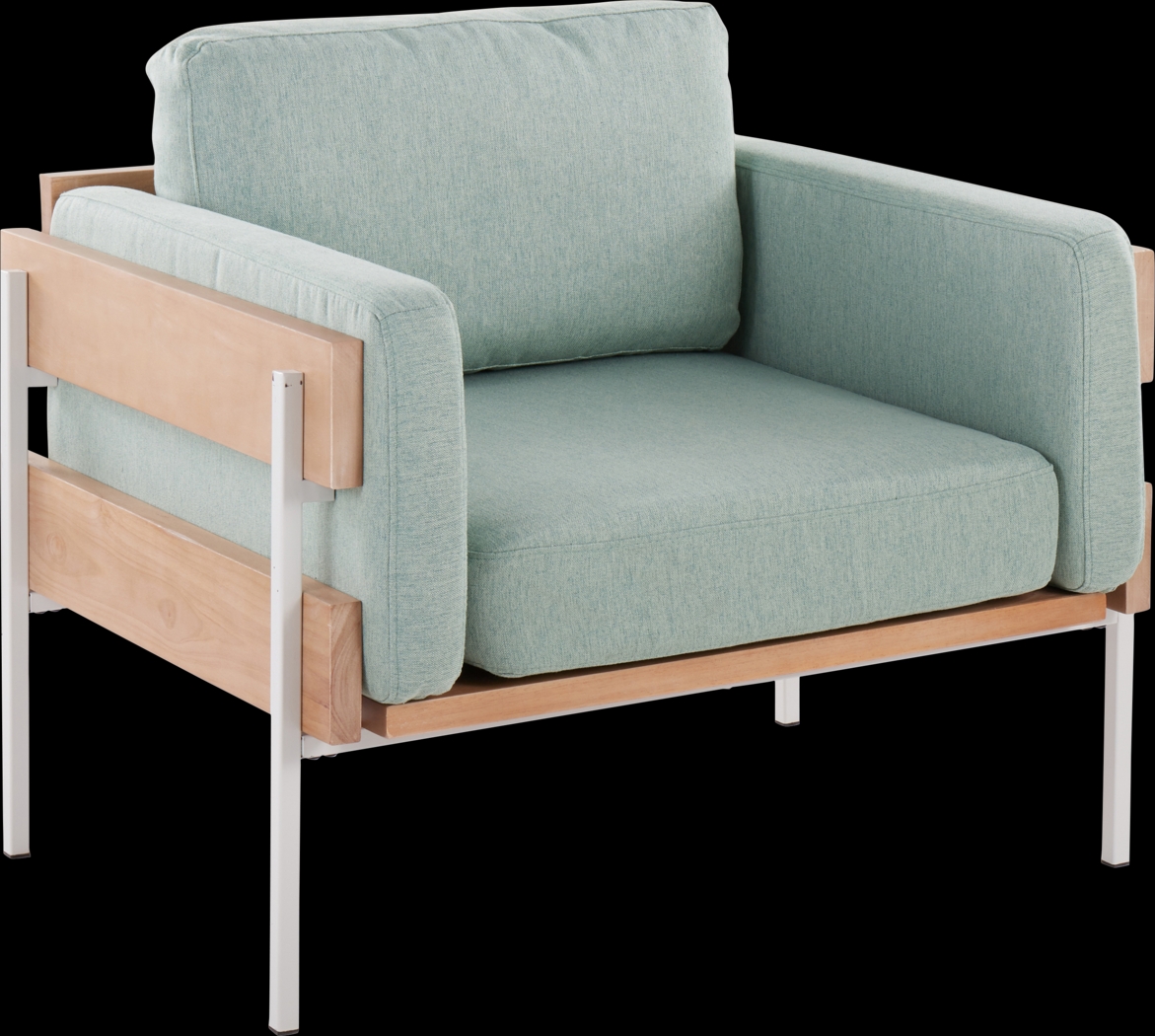 Clyburn Green Accent Chair - Thumbnail - Image 1