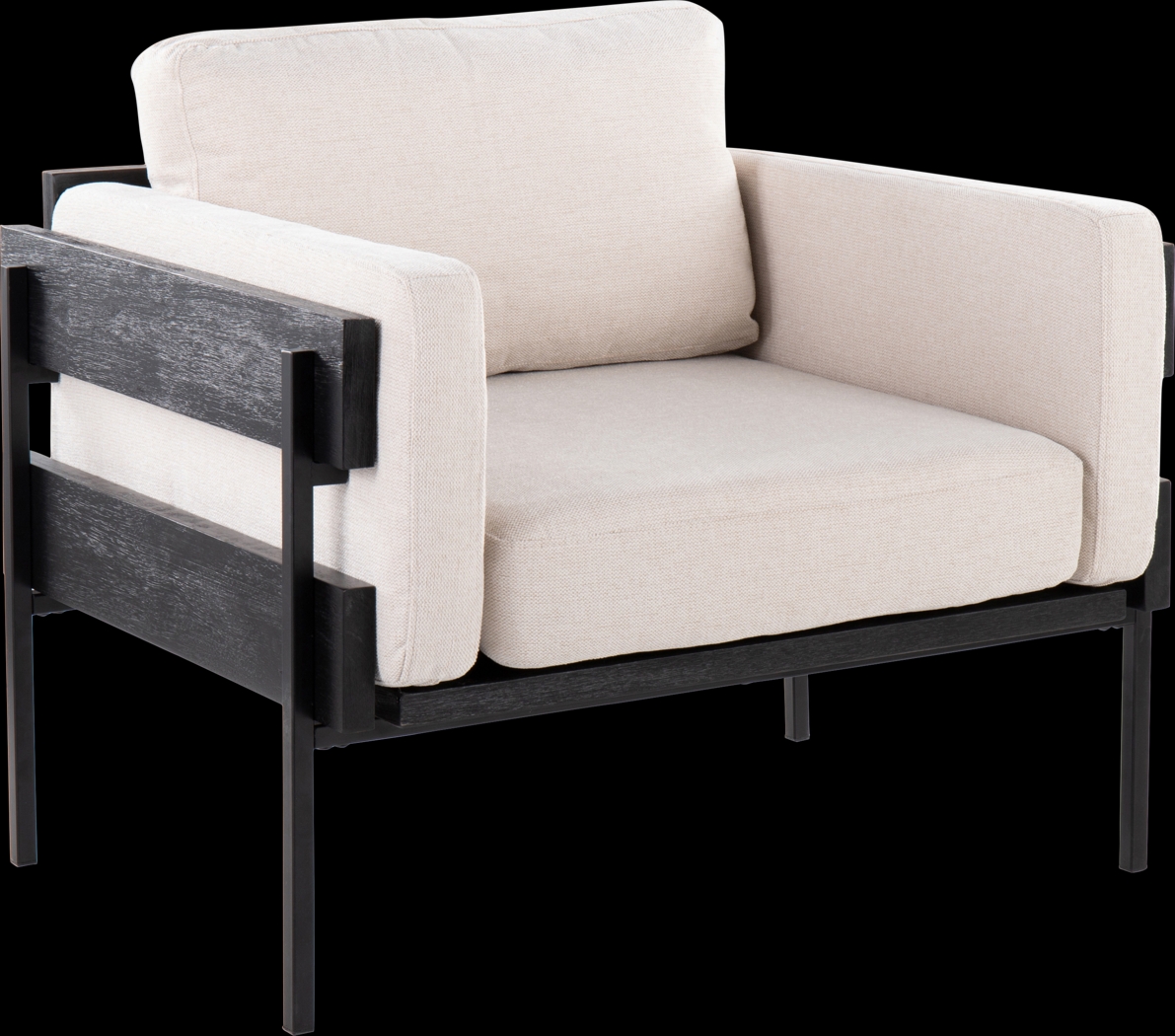 Clyburn II Cream Accent Chair - Thumbnail - Image 1