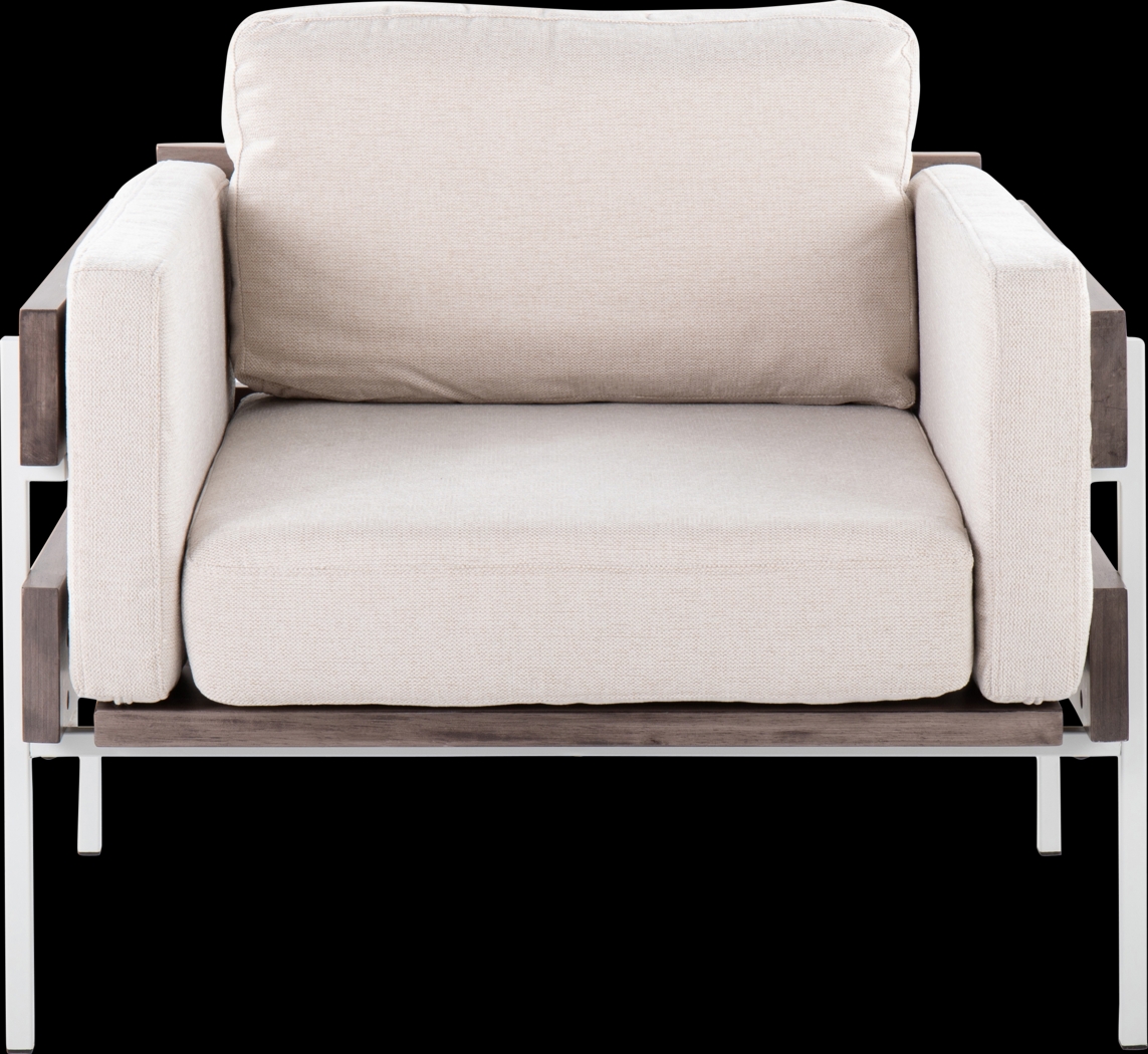 Clyburn III Cream Accent Chair - Thumbnail - Image 5