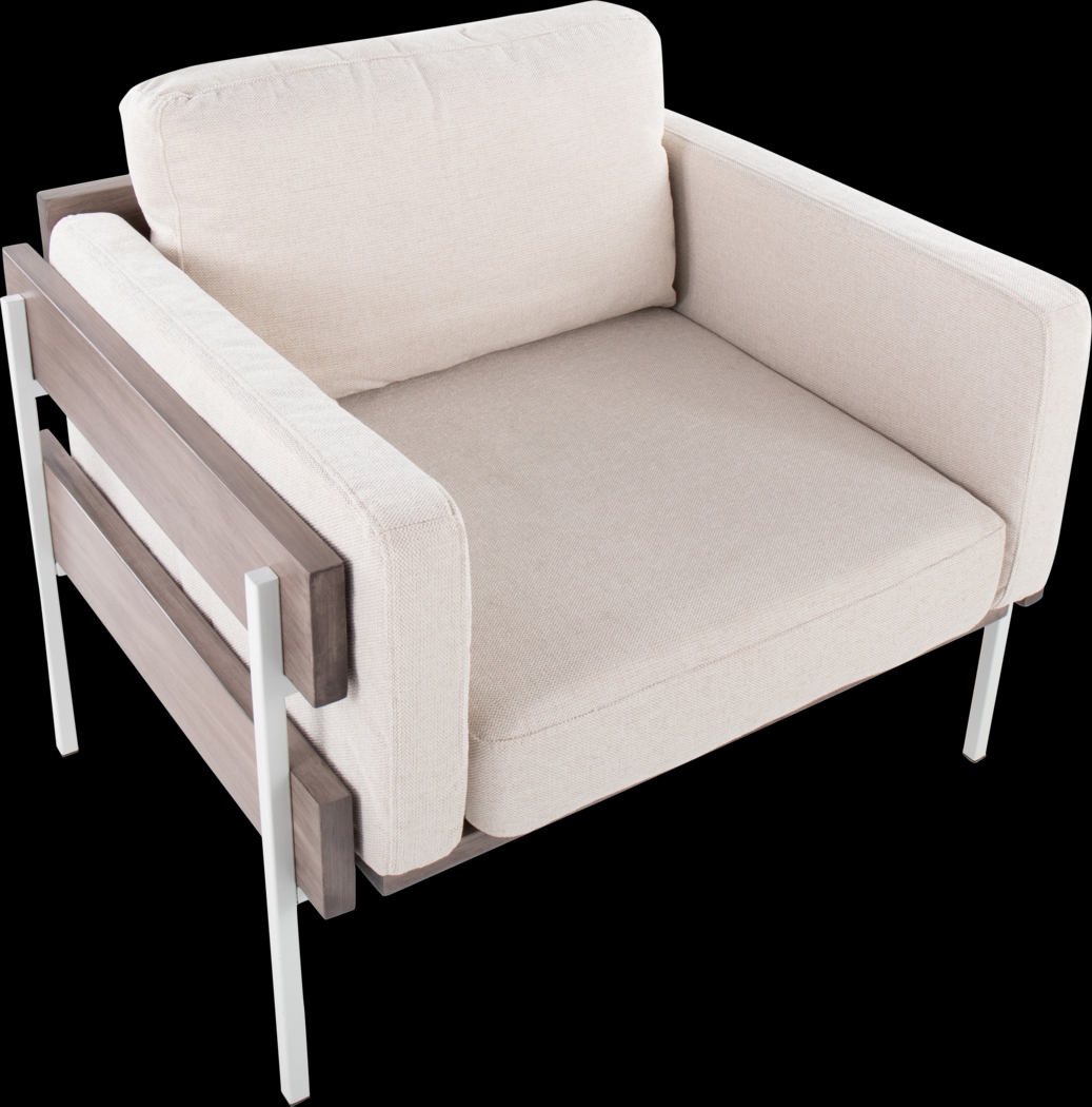 Clyburn III Cream Accent Chair - Thumbnail - Image 6