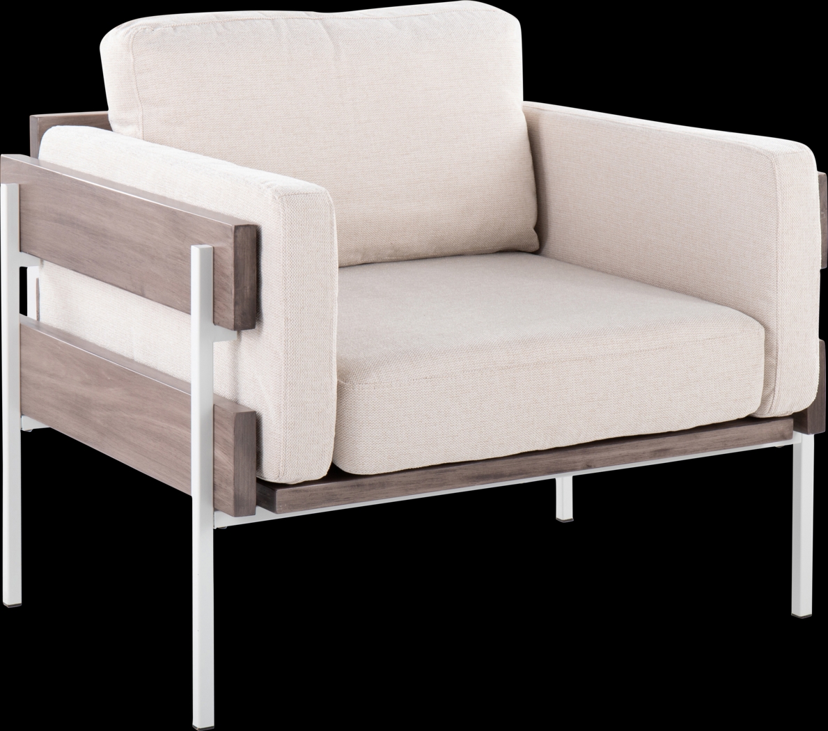 Clyburn III Cream Accent Chair - Thumbnail - Image 1