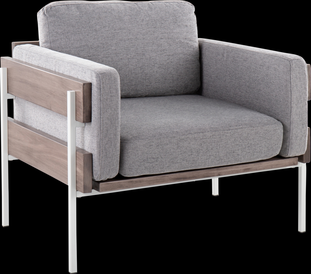 Clyburn III Gray Accent Chair - Thumbnail - Image 1