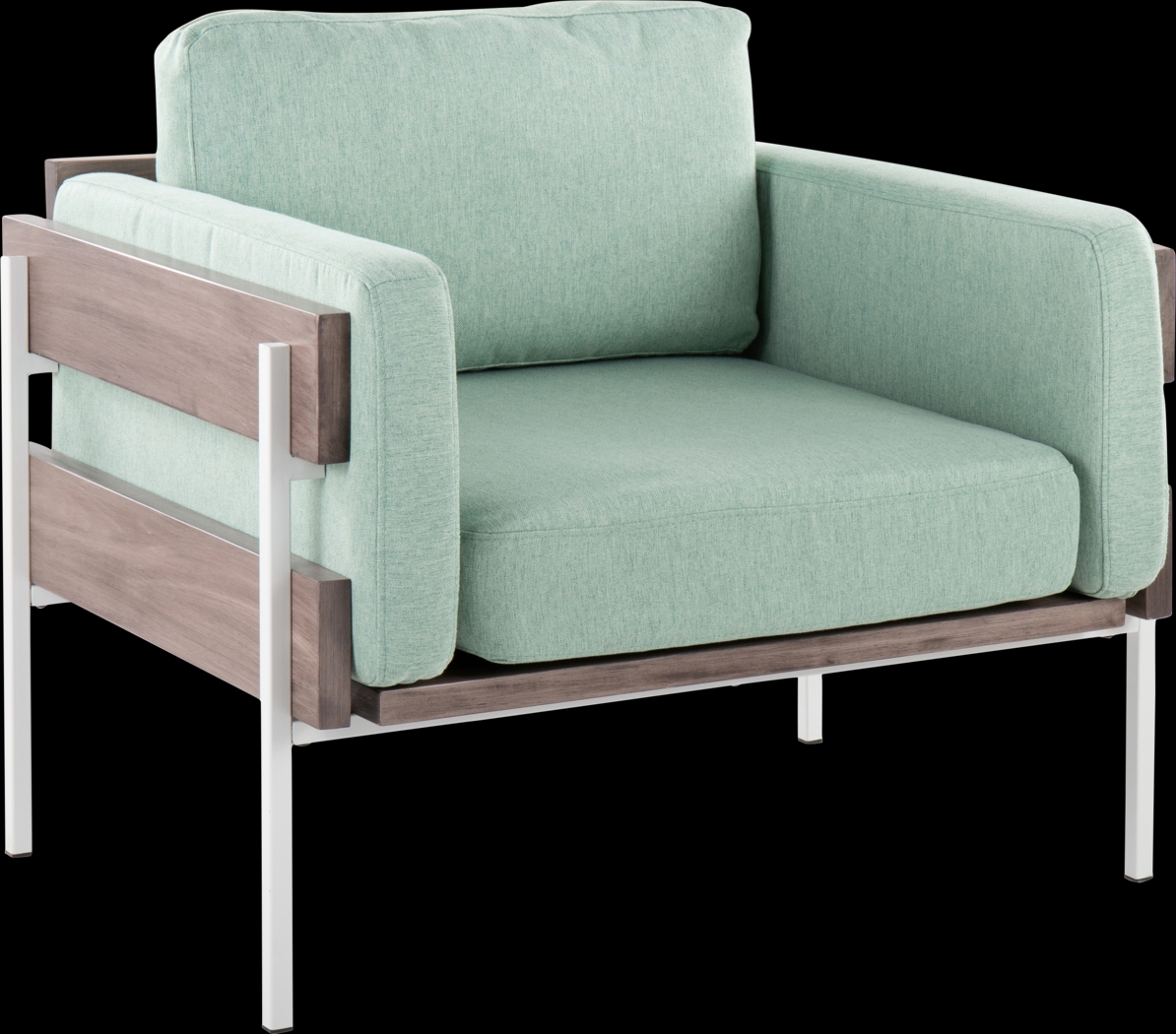 Clyburn III Green Accent Chair - Thumbnail - Image 1