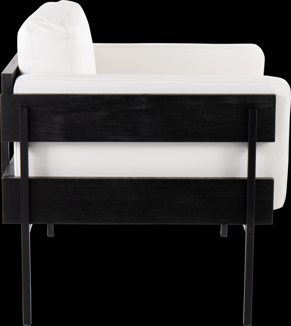 Clyburn IV White Accent Chair - Thumbnail - Image 3