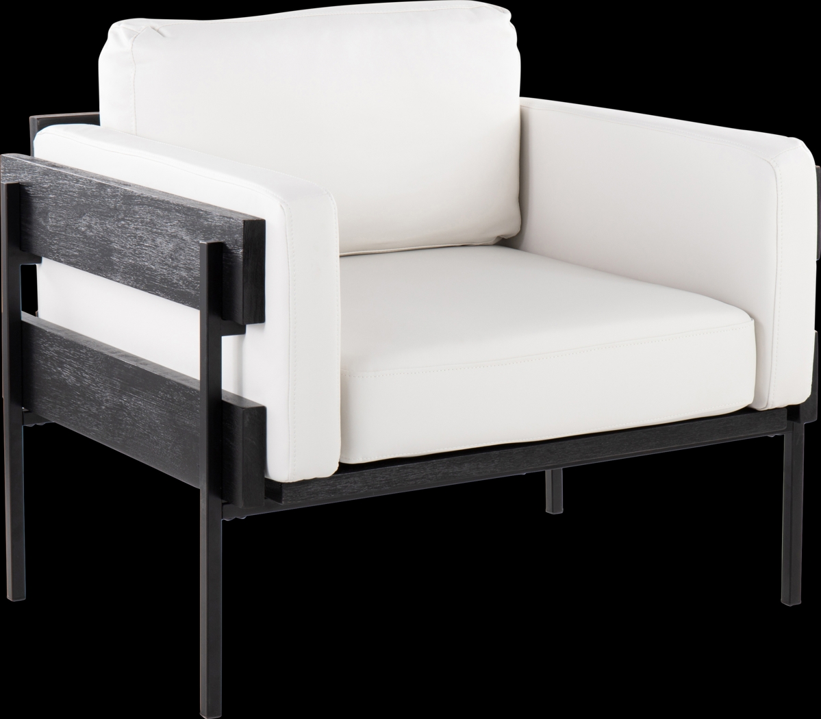 Clyburn IV White Accent Chair - Thumbnail - Image 1