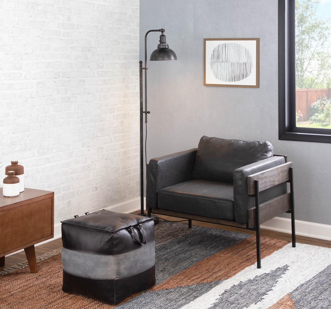 Clyburn V Black Accent Chair - Thumbnail - Image 2