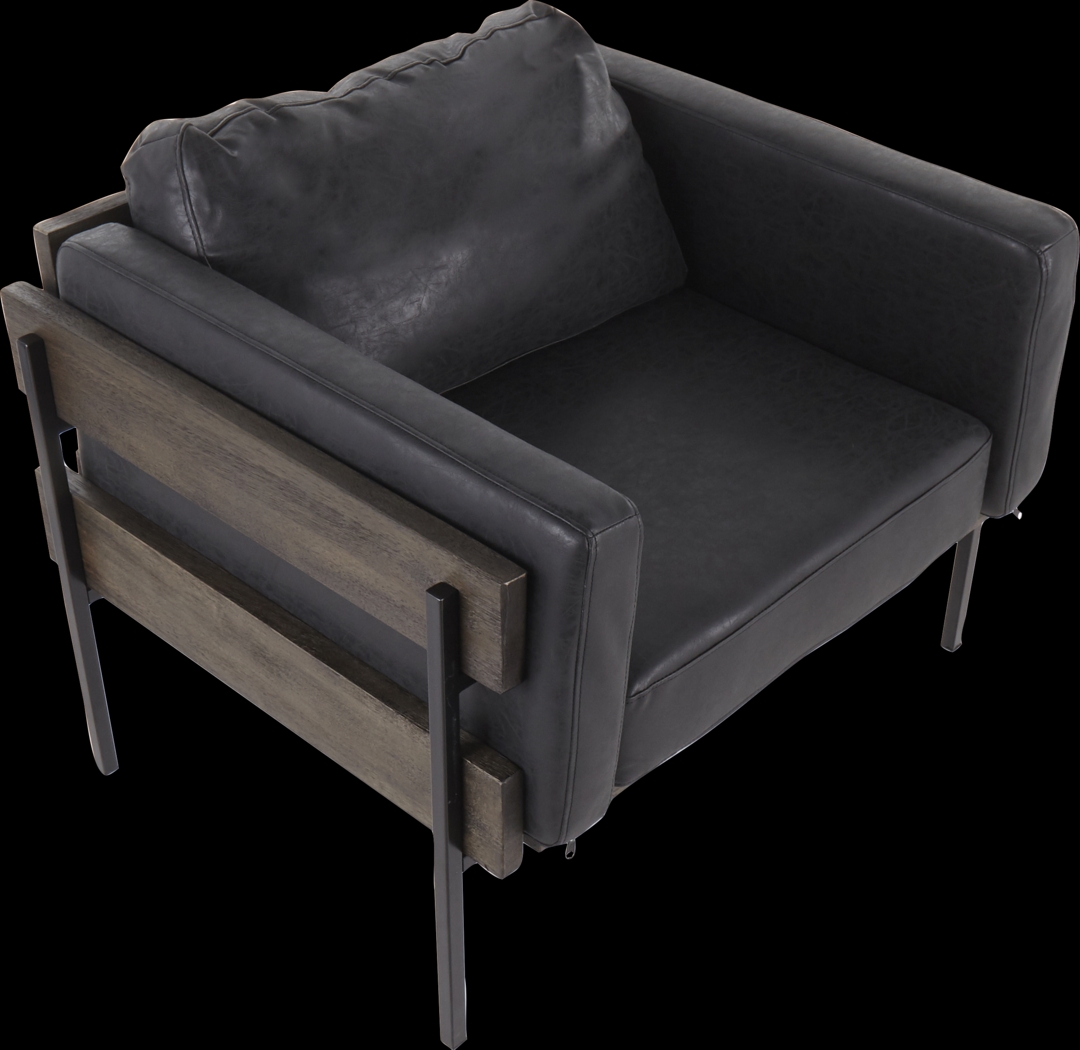 Clyburn V Black Accent Chair - Thumbnail - Image 8