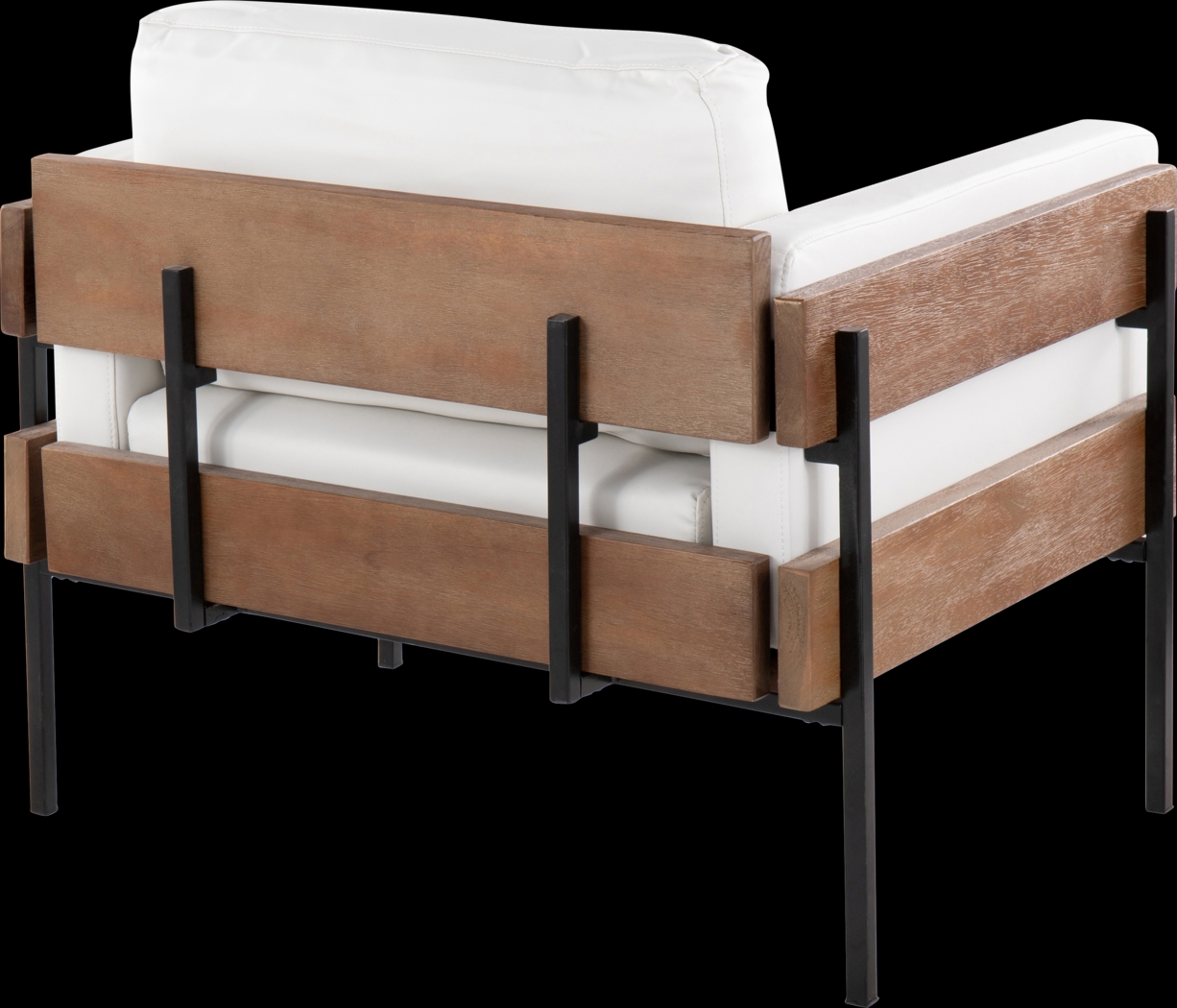 Clyburn V White Accent Chair - Thumbnail - Image 3