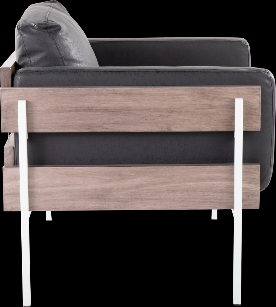 Clyburn VI Black Accent Chair - Thumbnail - Image 2