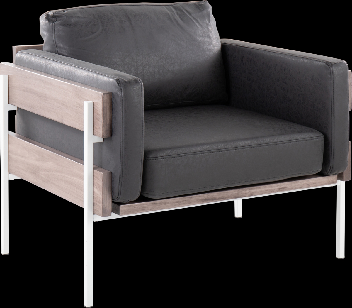 Clyburn VI Black Accent Chair - Thumbnail - Image 1