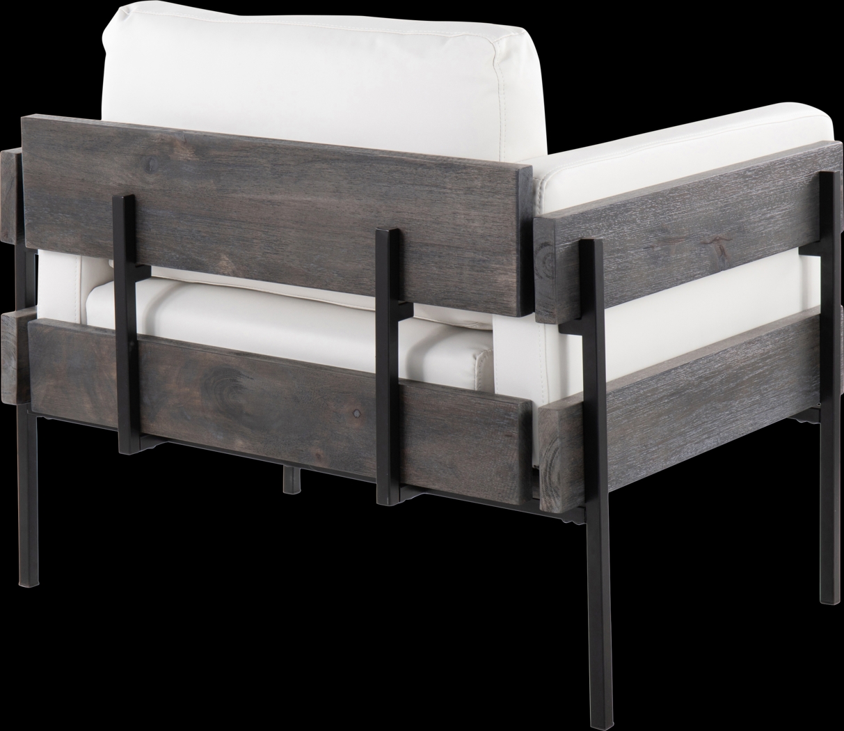 Clyburn VII White Accent Chair - Thumbnail - Image 3