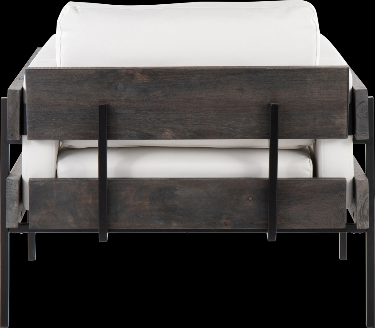 Clyburn VII White Accent Chair - Thumbnail - Image 4