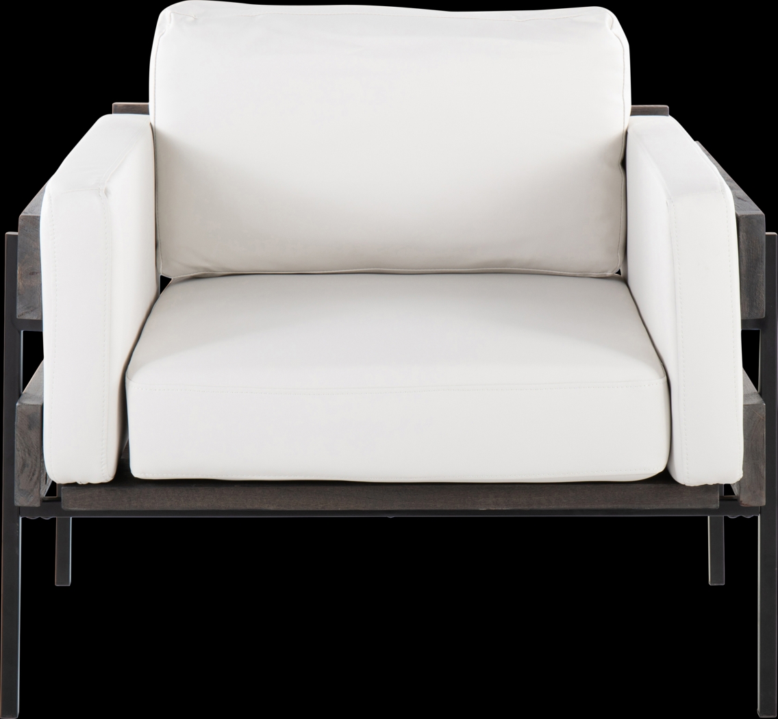 Clyburn VII White Accent Chair - Thumbnail - Image 5