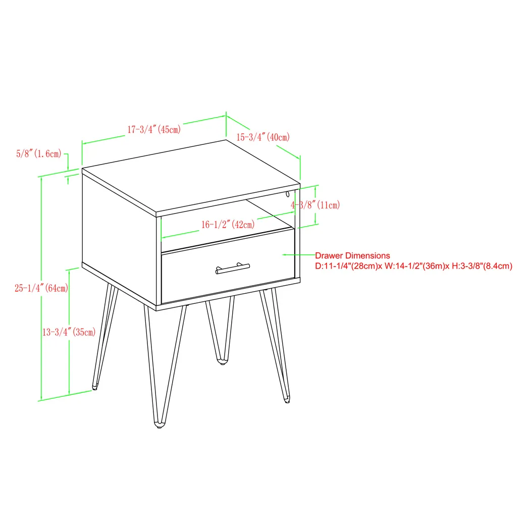 Clyburn Walnut Side Table - Image 11