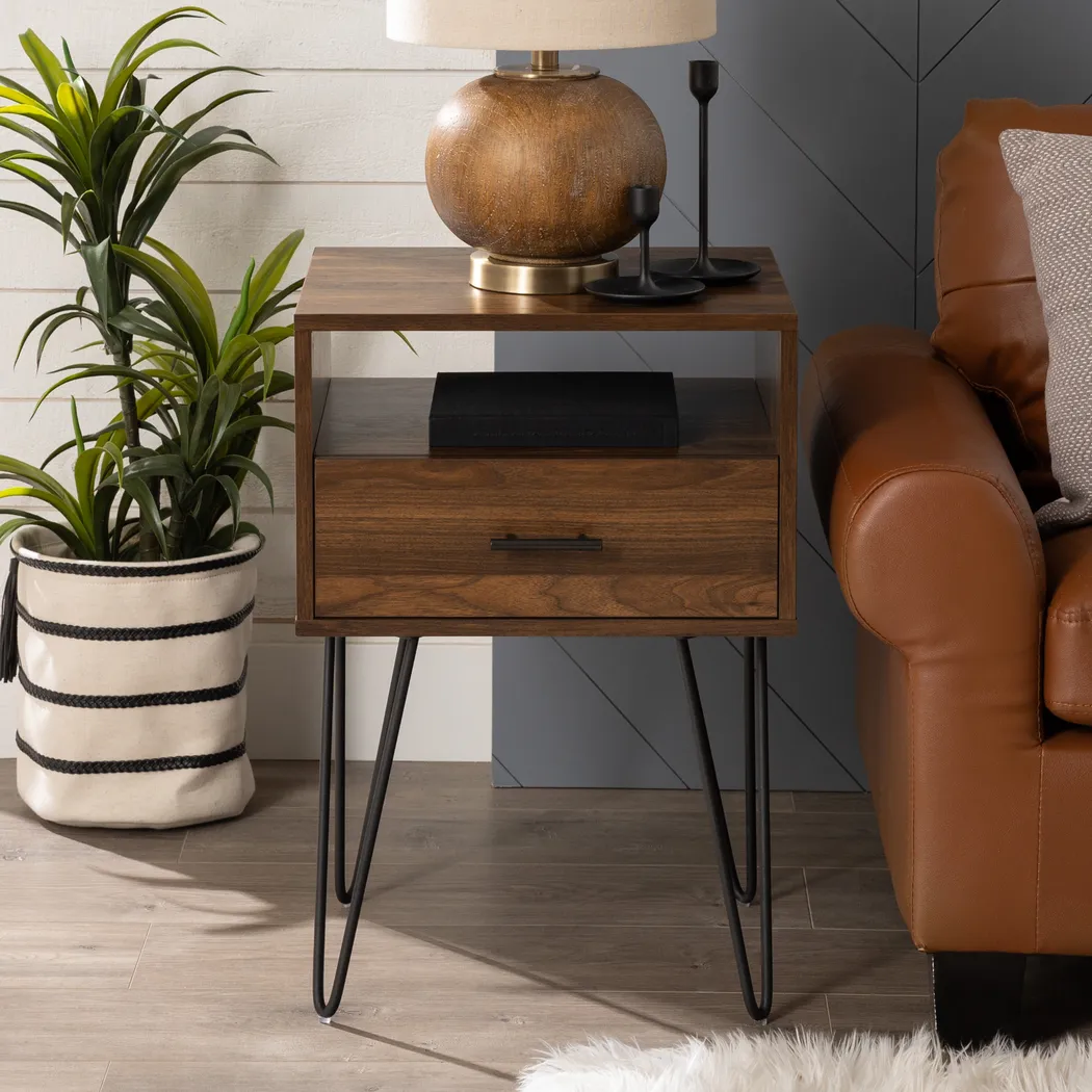 Clyburn Walnut Side Table - Image 10