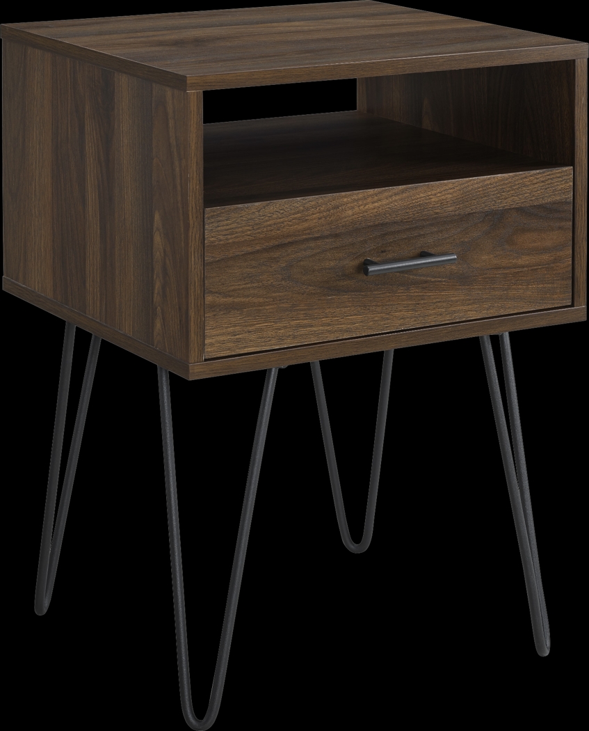 Clyburn Walnut Side Table - Thumbnail - Image 1