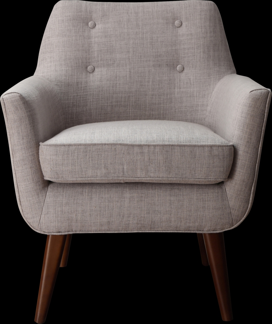 Clyde Beige Accent Chair - Thumbnail - Image 1