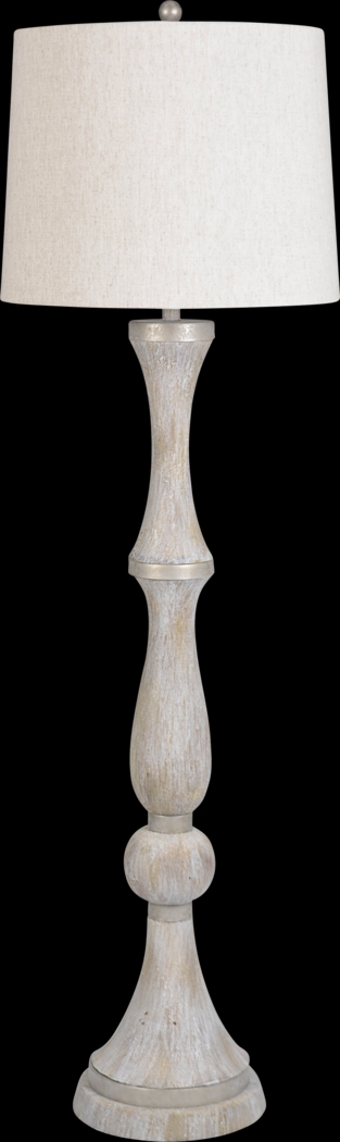 Clyde Grove Beige Floor Lamp - Thumbnail - Image 1