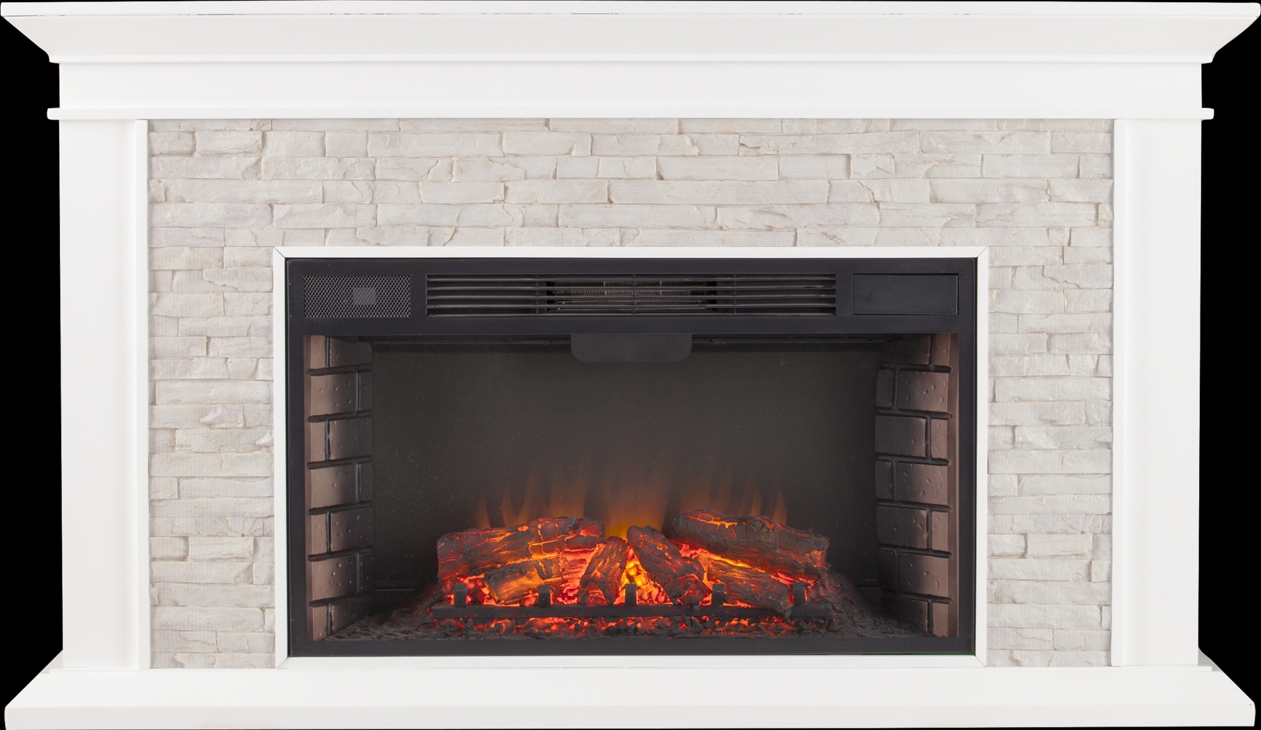 Clydebank White 60 in. Console with Electric Fireplace - Thumbnail - Image 3