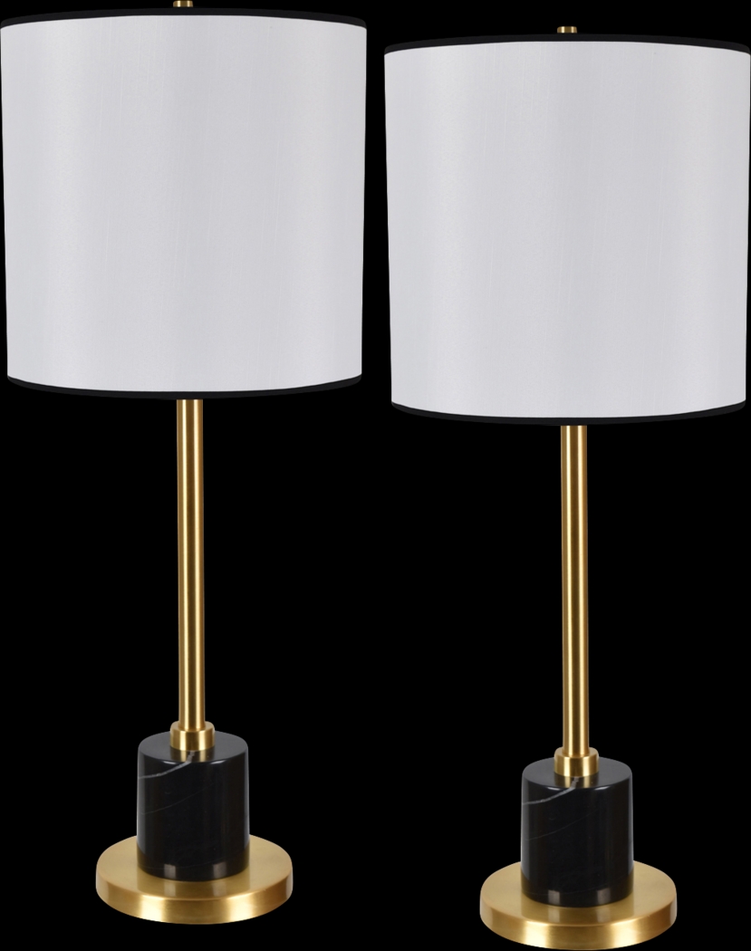 Clydecliff Brass Lamp, Set of 2 - Thumbnail - Image 1