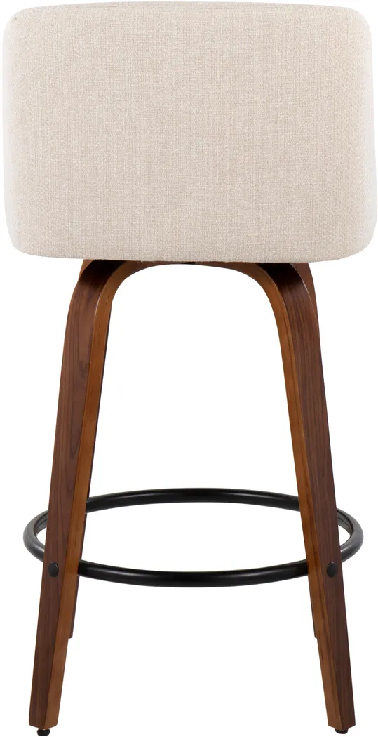 Clyo I Cream Counter Stool Set of 2 - Thumbnail - Image 5