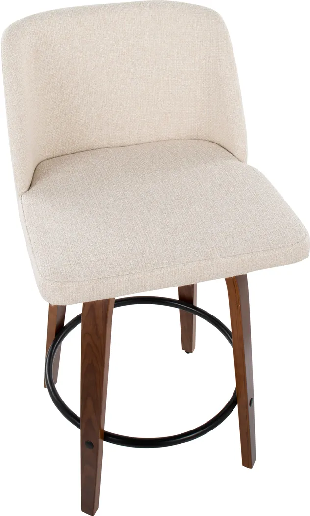 Clyo I Cream Counter Stool Set of 2 - Thumbnail - Image 7