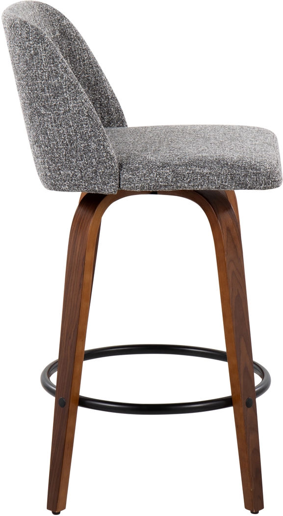 Clyo I Gray Counter Stool Set of 2 - Thumbnail - Image 3