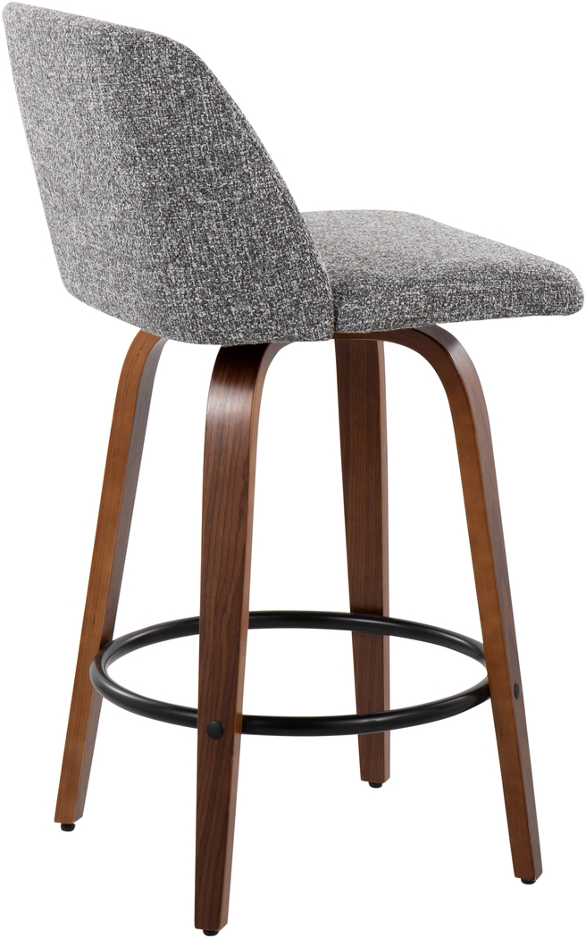 Clyo I Gray Counter Stool Set of 2 - Thumbnail - Image 4