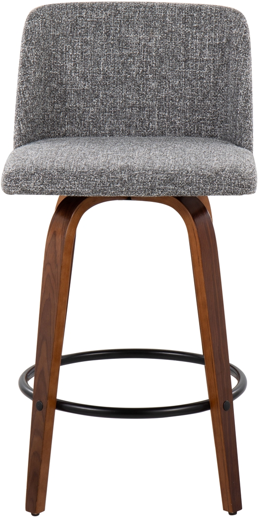 Clyo I Gray Counter Stool Set of 2 - Thumbnail - Image 6