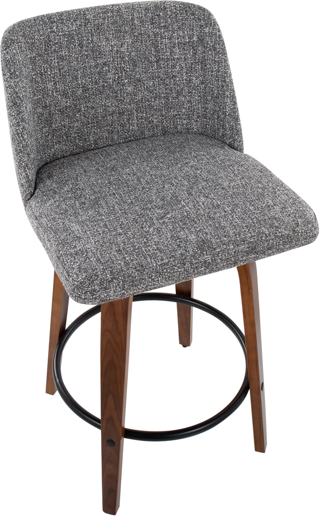 Clyo I Gray Counter Stool Set of 2 - Thumbnail - Image 7