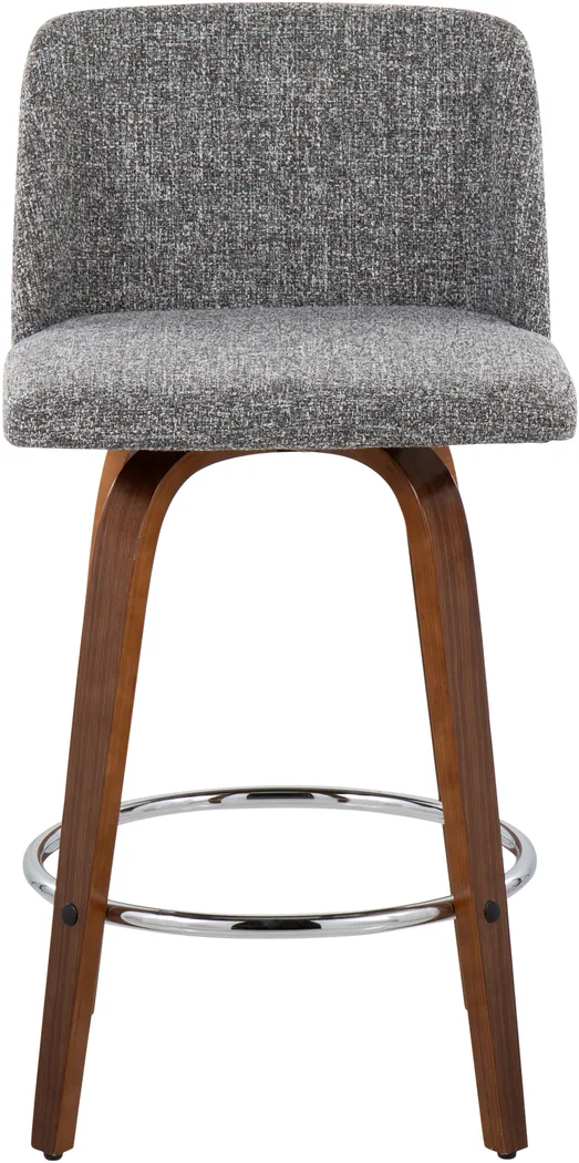 Clyo II Gray Counter Stool Set of 2 - Thumbnail - Image 6