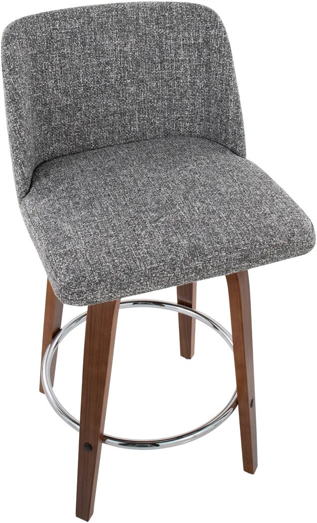 Clyo II Gray Counter Stool Set of 2 - Thumbnail - Image 7