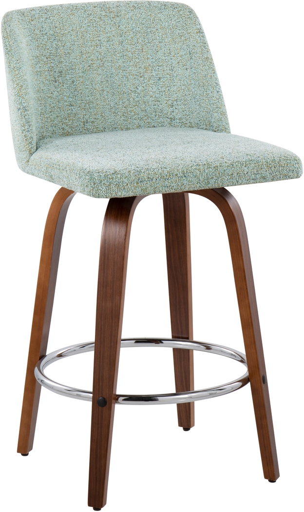 Clyo II Green Counter Stool Set - Thumbnail - Image 2